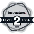 Instructure ESSA Level 2 badge, 2026