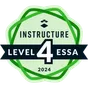 Instructure ESSA Level 4 badge, 2024